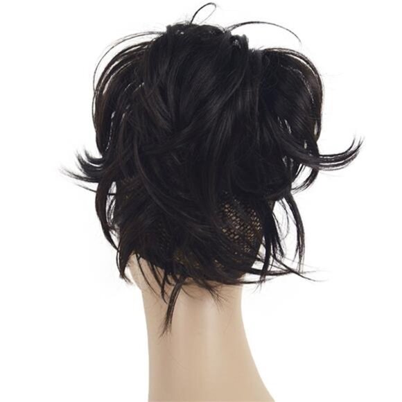 Adjustable Messy Style Ponytail Hair Extension Synthetic Hairpiece with Jaw Claw - Picture 2 of 7